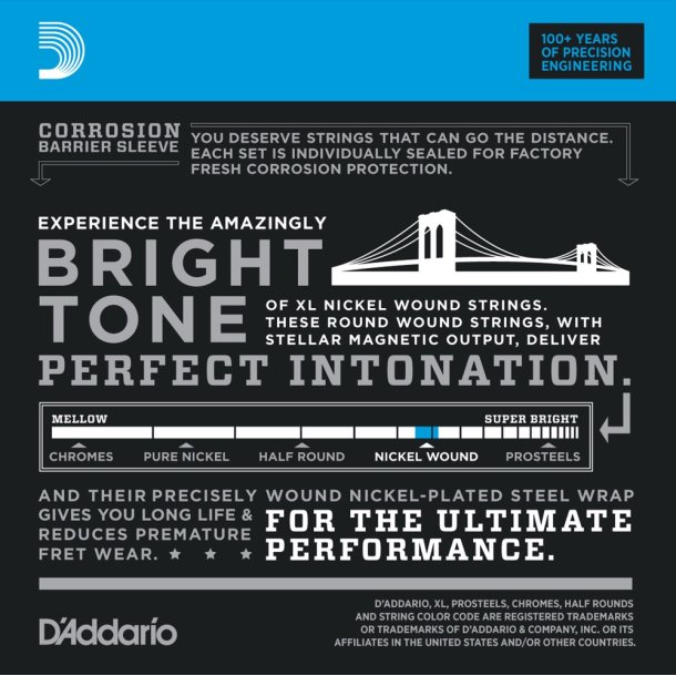 D'Addario EXL140-10P, 010 -052 (10-pack)